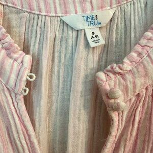 Time and Tru Pink Striped Dress